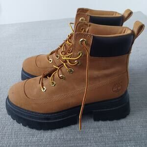 Timberland Sky 6" Womens 8.5 Tan Combat Boot High Top Construction Punk Hip Hop